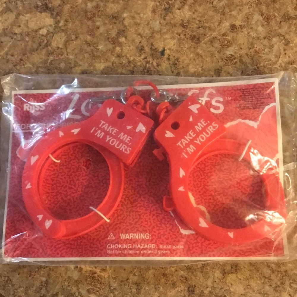 NIP Red Unisex Love Cuffs